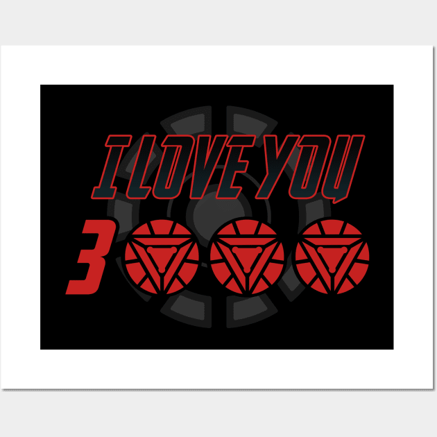 I Love You 300 (Alternate Version) Wall Art by NotoriousMedia